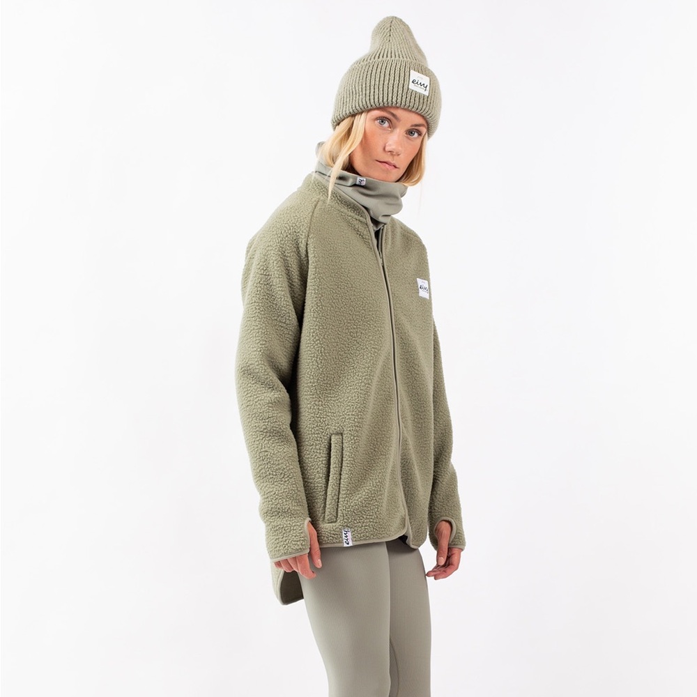 Eivy Redwood Sherpa Jacket Women's Size Small Fleece Faded Oak Green